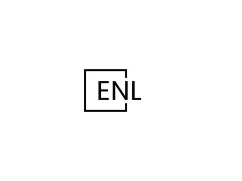 ENL letter initial logo design vector illustration Stock Illustration