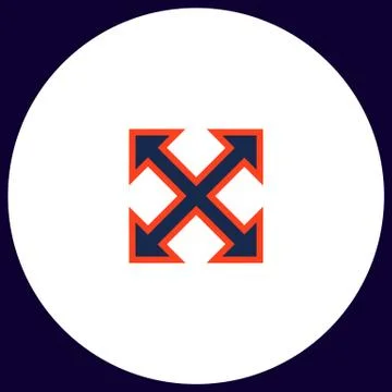 Enlarge computer symbol Illustrazione stock