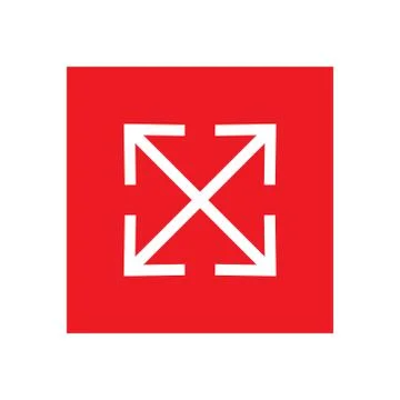 Enlarge icon vector design template illustration Stock Illustration