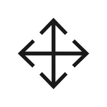 Enlarge icon vector design template illustration Stock Illustration