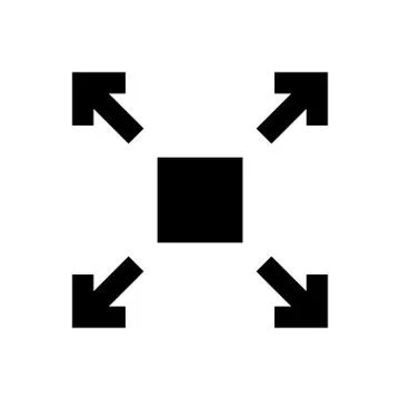 Enlarge pixel perfect icon Stock Illustration