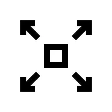 Enlarge pixel perfect icon Stock Illustration