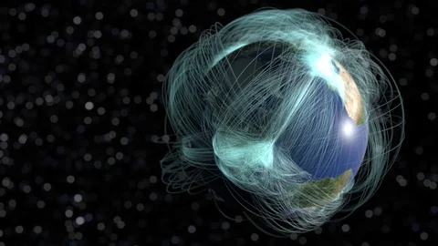 Enlarged Flight Paths Stock Footage 101954449