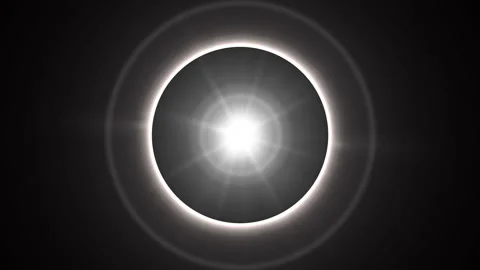 Enlargement of the light circle and white light in the center of the frame 库存影片 320140290