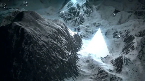 Enlightened Mountains - Professional VJ Background Loop Video stock 80296365