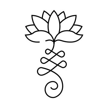 Enlightenment buddhism line icon vector illustration Stock Illustration