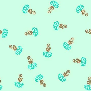 Enlightenment buddhism vector seamless pattern Stock Illustration