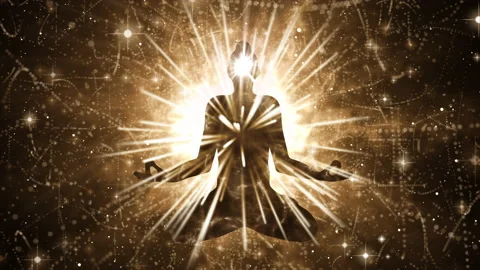 Enlightenment Meditation and third eye activation Stock Footage 166247871