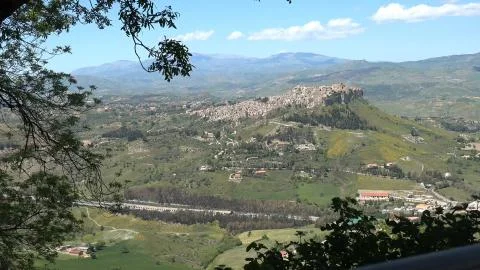Enna (Sicily). Stock Photos