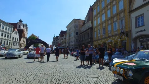 Ennstal Classic in Gröbming, Steiermark, Austria Stock Footage 127018950