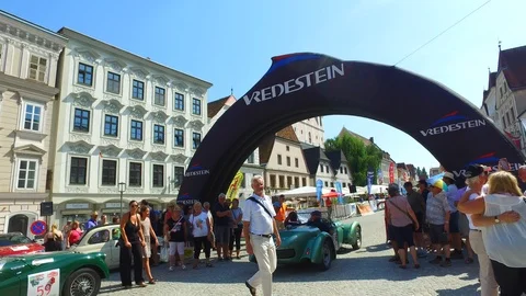 Ennstal Classic in Gröbming, Steiermark, Austria Stock Footage 127019092