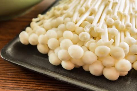Enoki mushroom Stock Photos