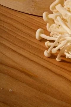 Enoki Mushrooms Stock Photos