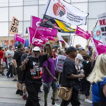 Enough is Enough Protest in Toronto - 05-03-2023 Stock Photos