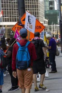 Enough is Enough Protest in Toronto - 05-03-2023 Stock Photos