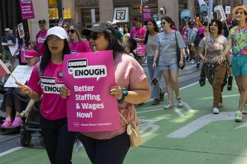Enough is Enough Protest in Toronto - 05-03-2023 Stock Photos