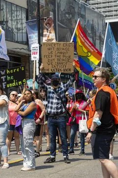 Enough is Enough Protest in Toronto - 05-03-2023 Stock Photos