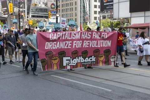 Enough is Enough Protest in Toronto - 05-03-2023 Stock Photos