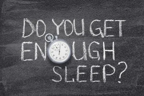 Enough sleep watch Foto stock