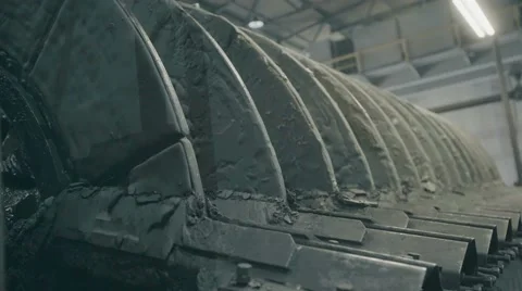 Enrichment of copper ore inside of a copper processing industry plant Video stock 62218953