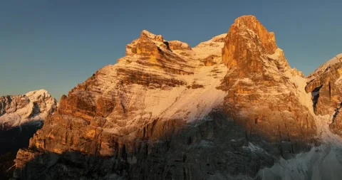 Enrosadira - Mount Pelmo Video stock 275876217