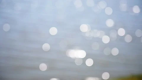 Ens bokeh sun on the water Stock Footage 164501042