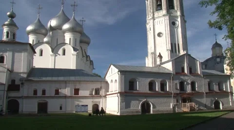 The ensemble of buildings of the Vologda Kremlin 動画素材 53356353