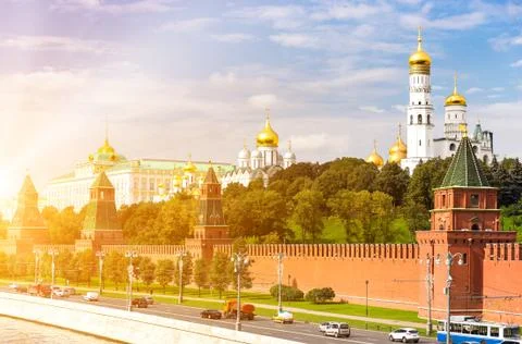 Ensemble of Moscow Kremlin Stock Photos