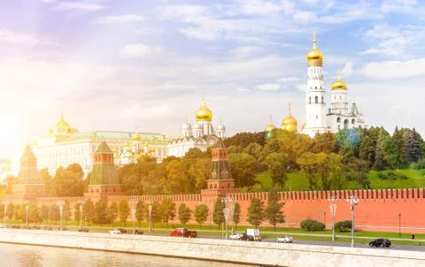 Ensemble of Moscow Kremlin Stock Photos