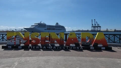Ensenada Welcome Sign Stock Footage 220746484