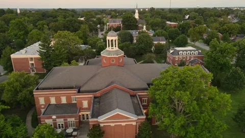 Ensor Learning Resource Center in Georgetown College in Georgetown, Kentucky Stock Footage 297682682