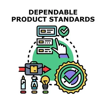 Ensuring dependable product standards and quality control イラスト素材