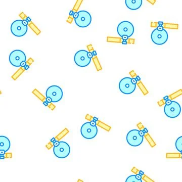 Ent doctor tool vector seamless pattern Stock Illustration