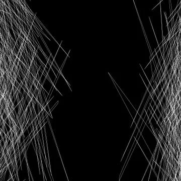 Entangled rough texture of thin lines. Monochrome background Illustrazione stock