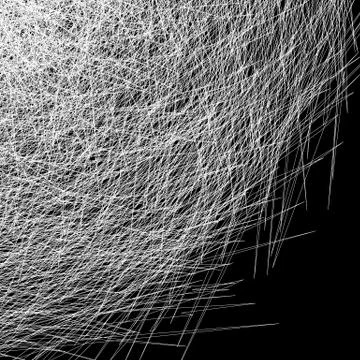 Entangled rough texture of thin lines. Monochrome background Stock Illustration
