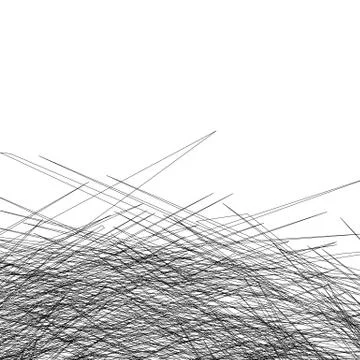Entangled rough texture of thin lines. Monochrome background Stockillustratie