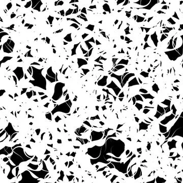 Entangled, squiggly lines. Chaotic abstract monochrome illustration Illustrazione stock
