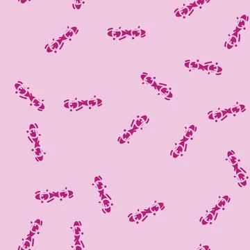 Entanglement between two particles glyph vector seamless pattern Illustrazione stock