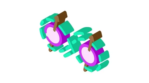 Entanglement quantum technology isometric icon animation Stock Footage 327285855