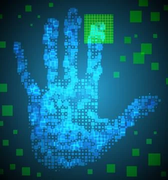 Enter access code Stockillustratie