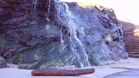 Enter beach catedrales. Video stock 259284171