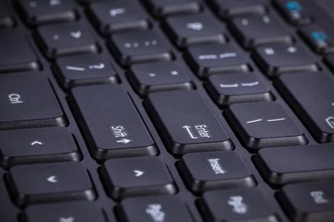 Enter button at computer keyboard Stock Photos