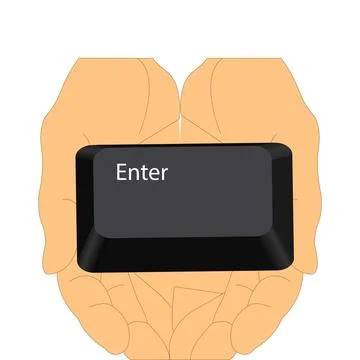 Enter button key Stock Illustration
