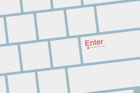 Enter button on keyboard Stock Illustration