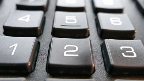 Enter the code with your finger on the buttons with numbers. Stock Footage 100129151