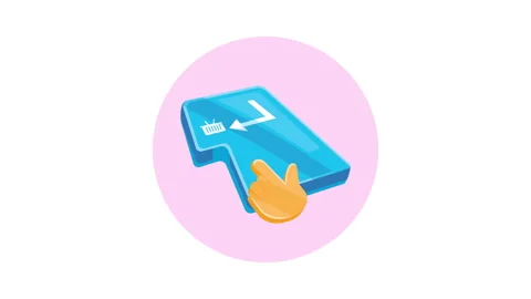 Enter computer key with cursor Stock Footage 224390015