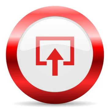 Enter glossy web icon Stock Illustration