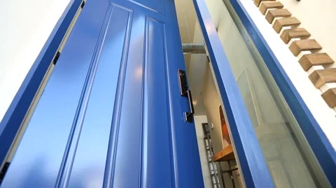 Enter Home Through Front Door Opening Stock Footage 60222693