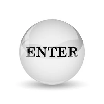 Enter icon. Internet button on white background. Stock Illustration