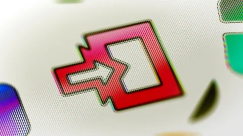 Enter icon in the screen. Looping footage has 4K resolution. Prores 4444. Stock Footage 98424107